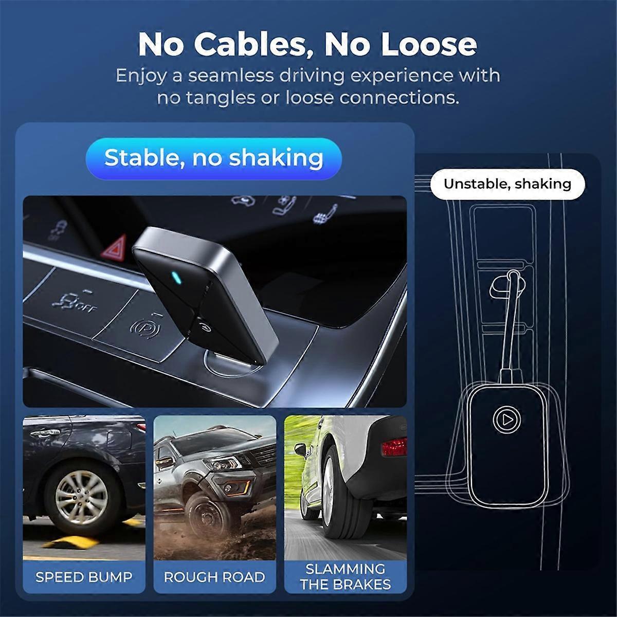 Wireless CarPlay Adapter for iOS, Mini Dongle Converts Wired to Wireless CarPlay โ image 2