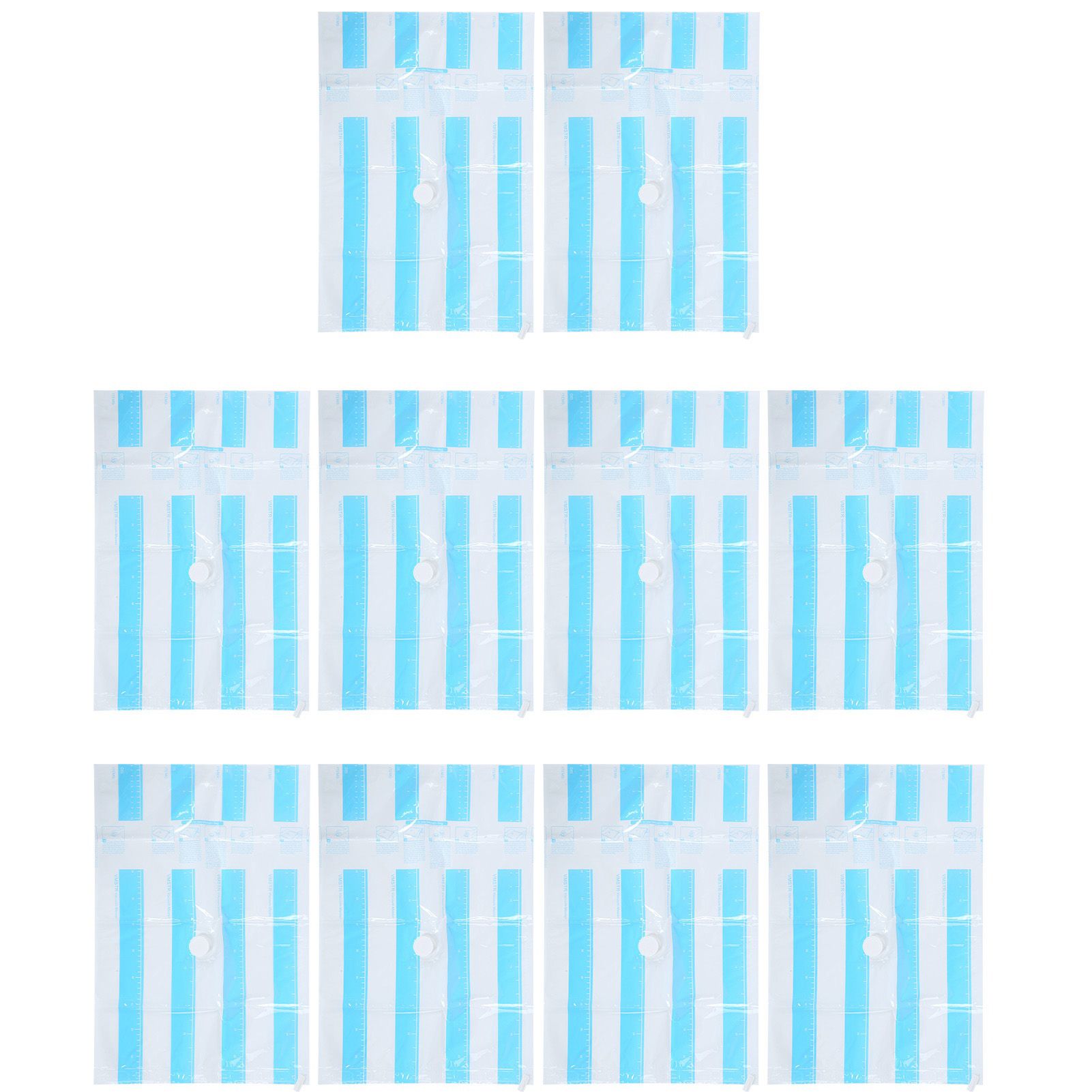 10Pcs/Set 12C Vacuum Storage Bag Space Saving Compressed Bag with 3.5cm Thread Air Inlet — image 5