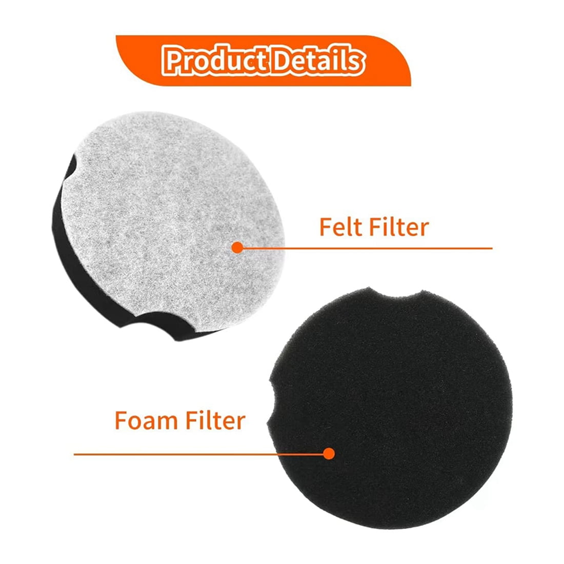 Vacuum Cleaner Filters for PowerForce Compact Upright 1520 and 2112 Series Vacuum Cleaner (5 Pack) White & black — image 5