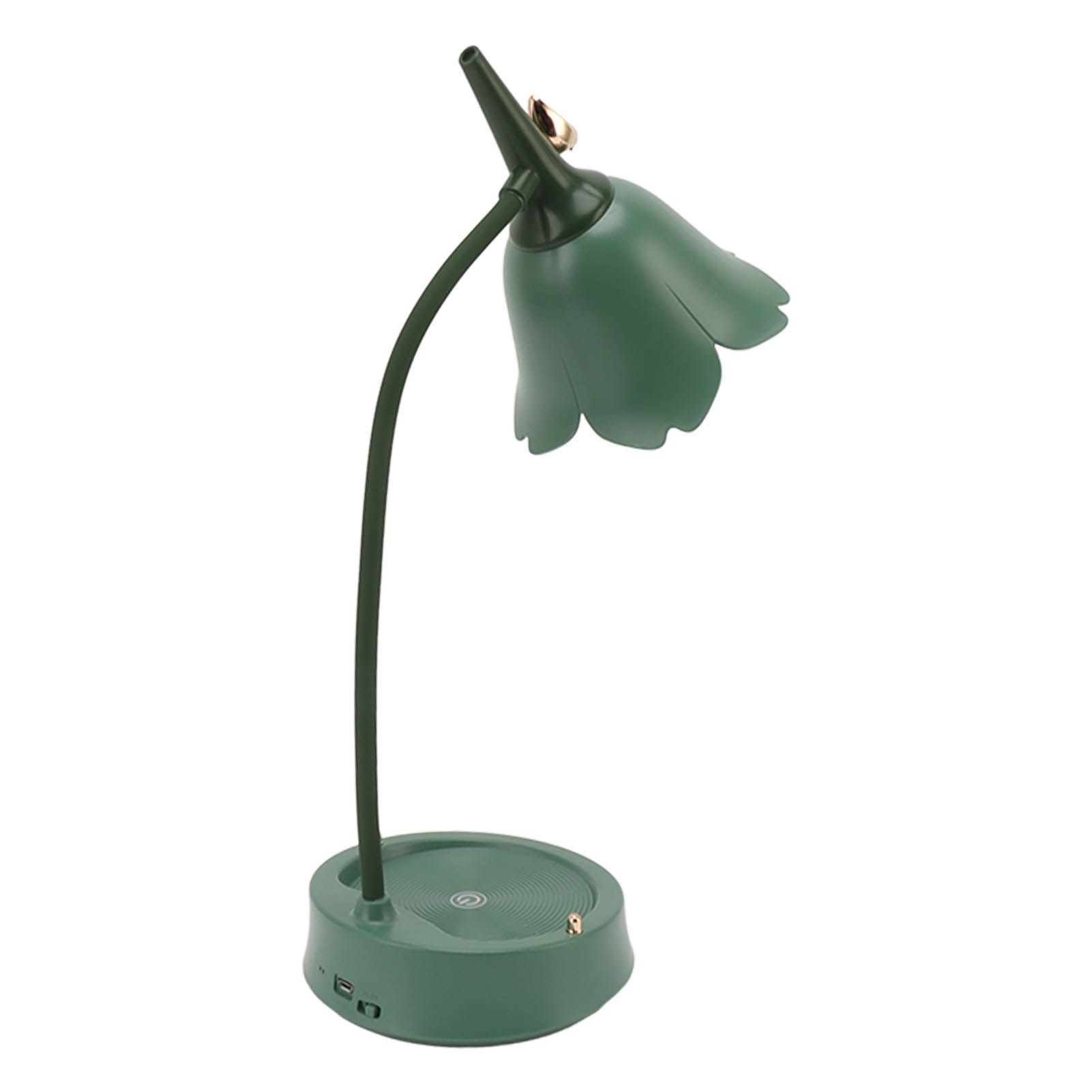 3W LED Touch Desk Lamp 3 Gear Dimmable Foldable Petal Shape Desktop Table Light USB 5V Green โ image 4