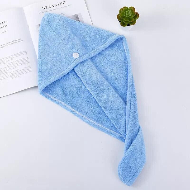 Fast Dry Hair Cap Wrap Towel Quick Drying Turban Bath Head Magic Wrap Hat Spa Au - White โ image 6