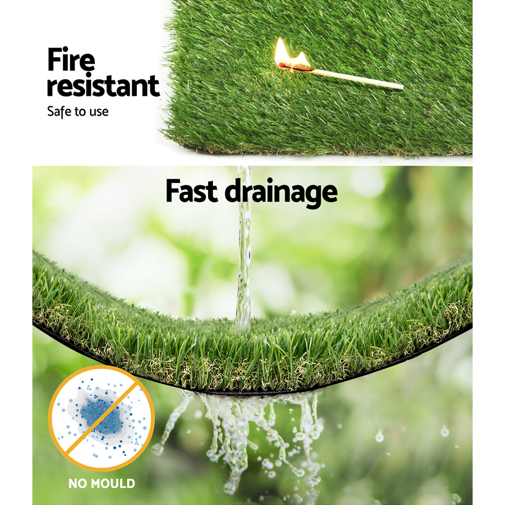 Prime Turf Artificial Grass 20SQM 30mm Synthetic Fake Lawn Turf Plastic Plant 4-coloured 2mx5m โ image 5