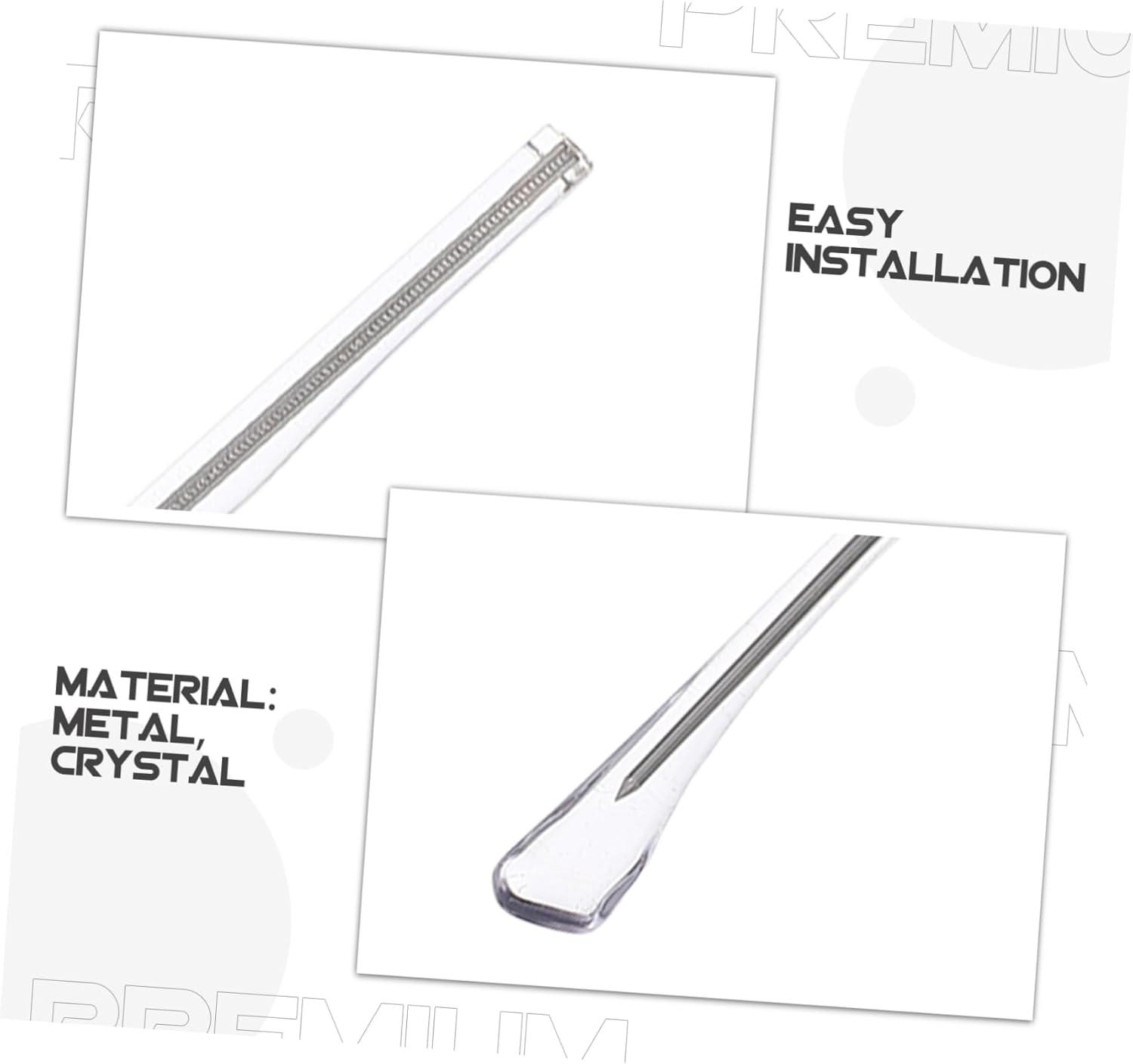 2 Sets Eyeglass Replacement Temples with Nose Pads Fit Glasses Repair Kit Includes Screws Washers Screwdriver of Durable Transparent Arms for Eyewear โ image 3