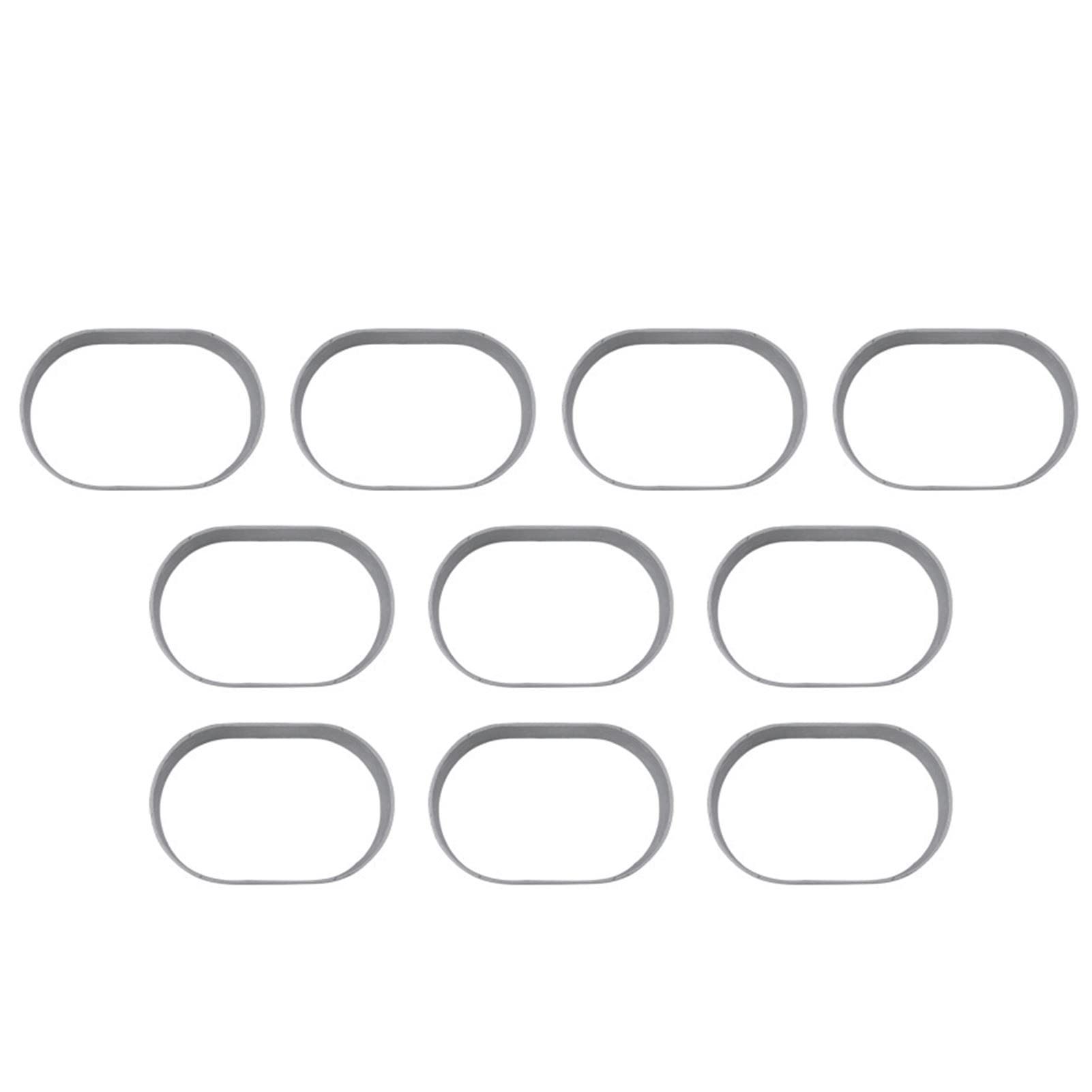 10pcs/set Cake Mold Oval Half-cooked Cheese Mold Cheese Mould Tray ToolsVent Hole Stainless Steel Mold Cake Cutting Baking Mould