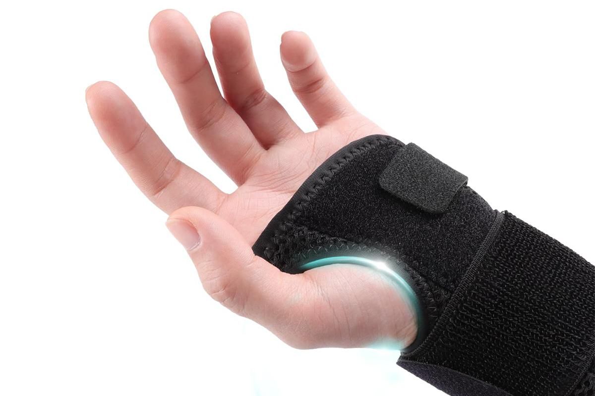 Adjustable Wrist Brace with Removable Steel Splint for Carpal Tunnel Support - Black & Left & L โ image 2