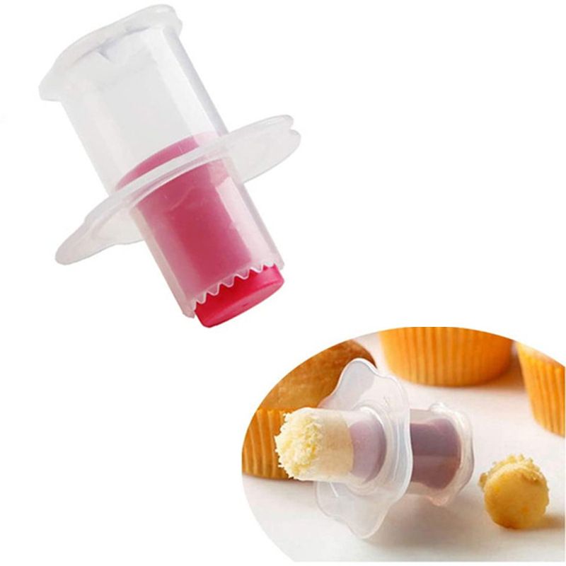 Plastic Cupcake Plunger Cutter Cake Digging Holes Tools Kitchen Mini Cupcake Corer Pastry Filling Tools for DIY Baking — image 4
