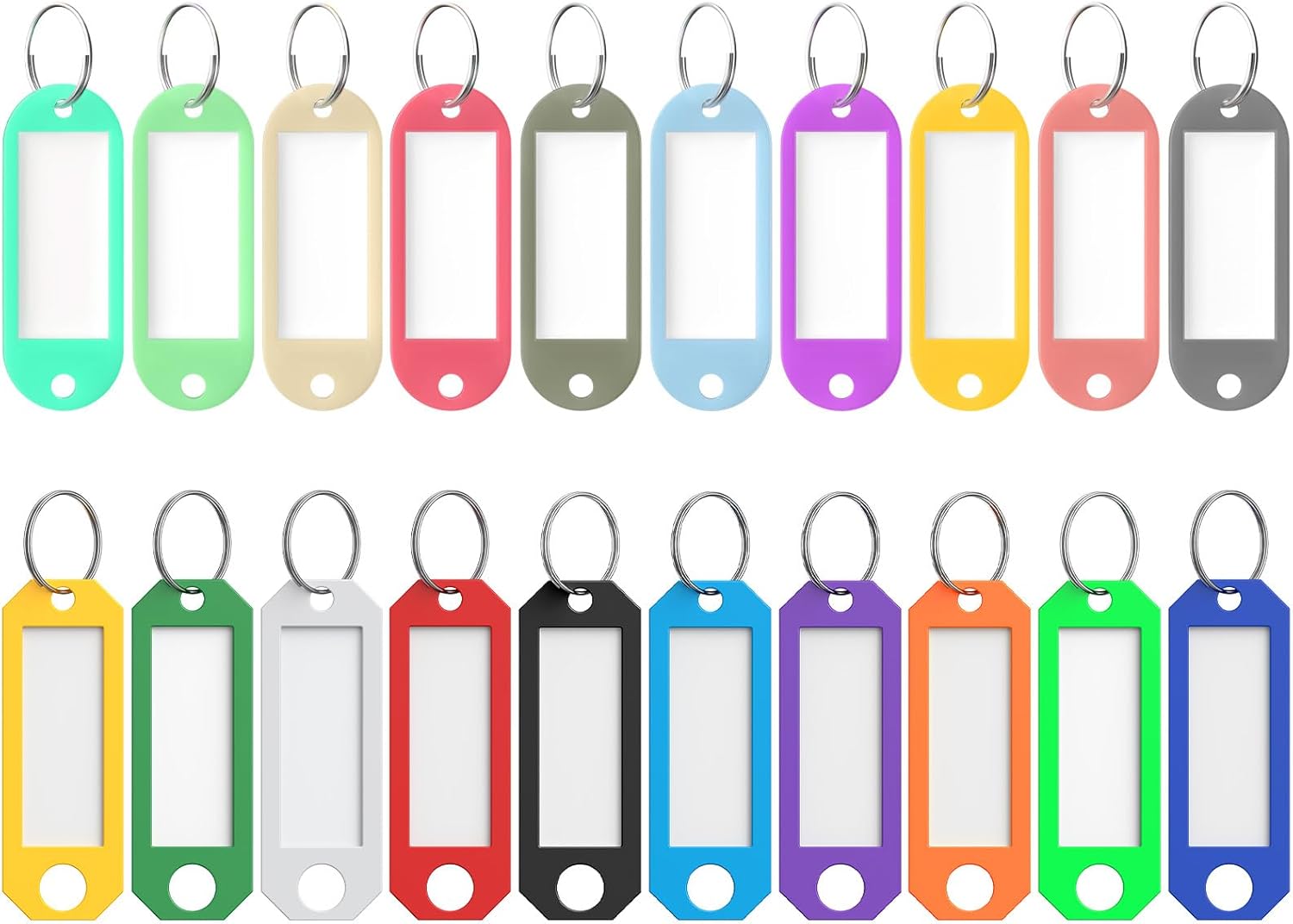 Plastic Key Identifiers with Split Ring