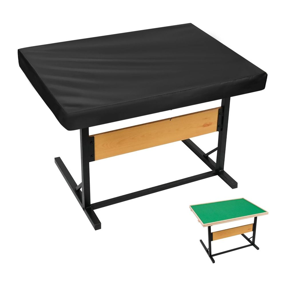 Puzzle Board Cover,Waterproof Cover for Pieces Jigsaw Puzzles Board with Drawers,Dustproof Puzzle Tables for Adults with Drawers Covers (Black,420D:92*69*20cm)