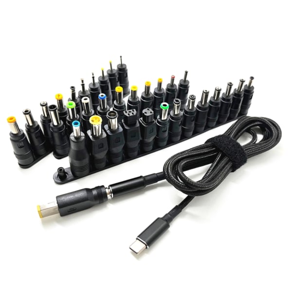 TypeC PD Charging Cable Cord Usb-C DC Power Converter to 34 Plugs Male for Laptop Charger Power