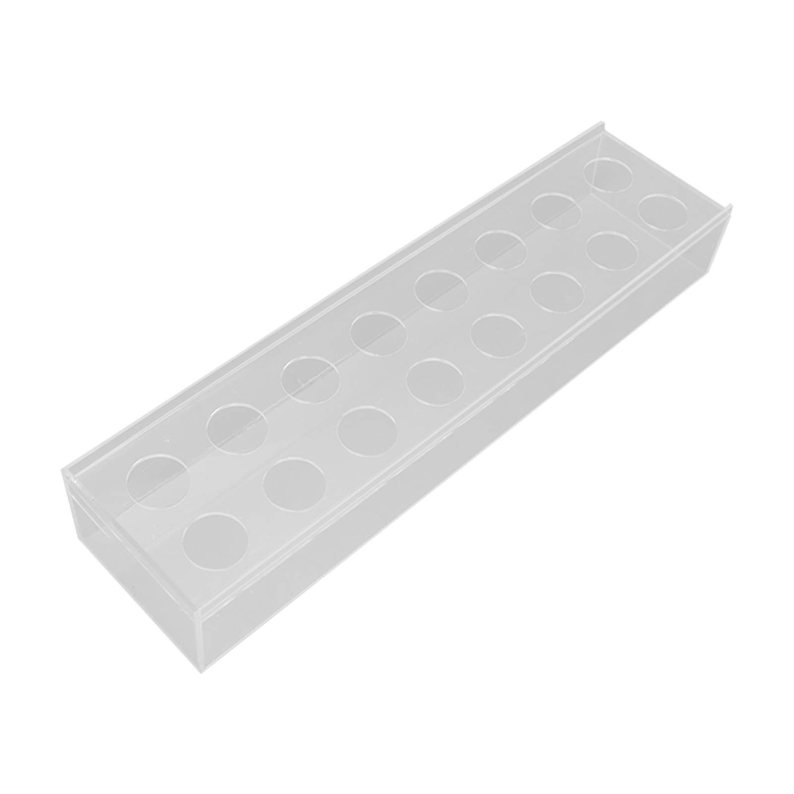 Clear Acrylic Flower Vase Multi Holes Elegant Decorative Long Rectangle Vase for Wedding Home Dining Table Decor 40cm/15.7in — image 3
