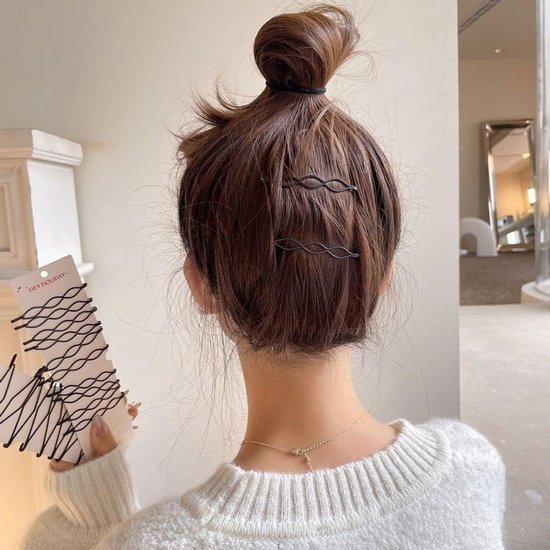 12-pack black retro hairpins - mini black hairpins - fashionable BB clips - invisible ponytail clips - small hairpins - beautiful hair accessories for women โ image 3