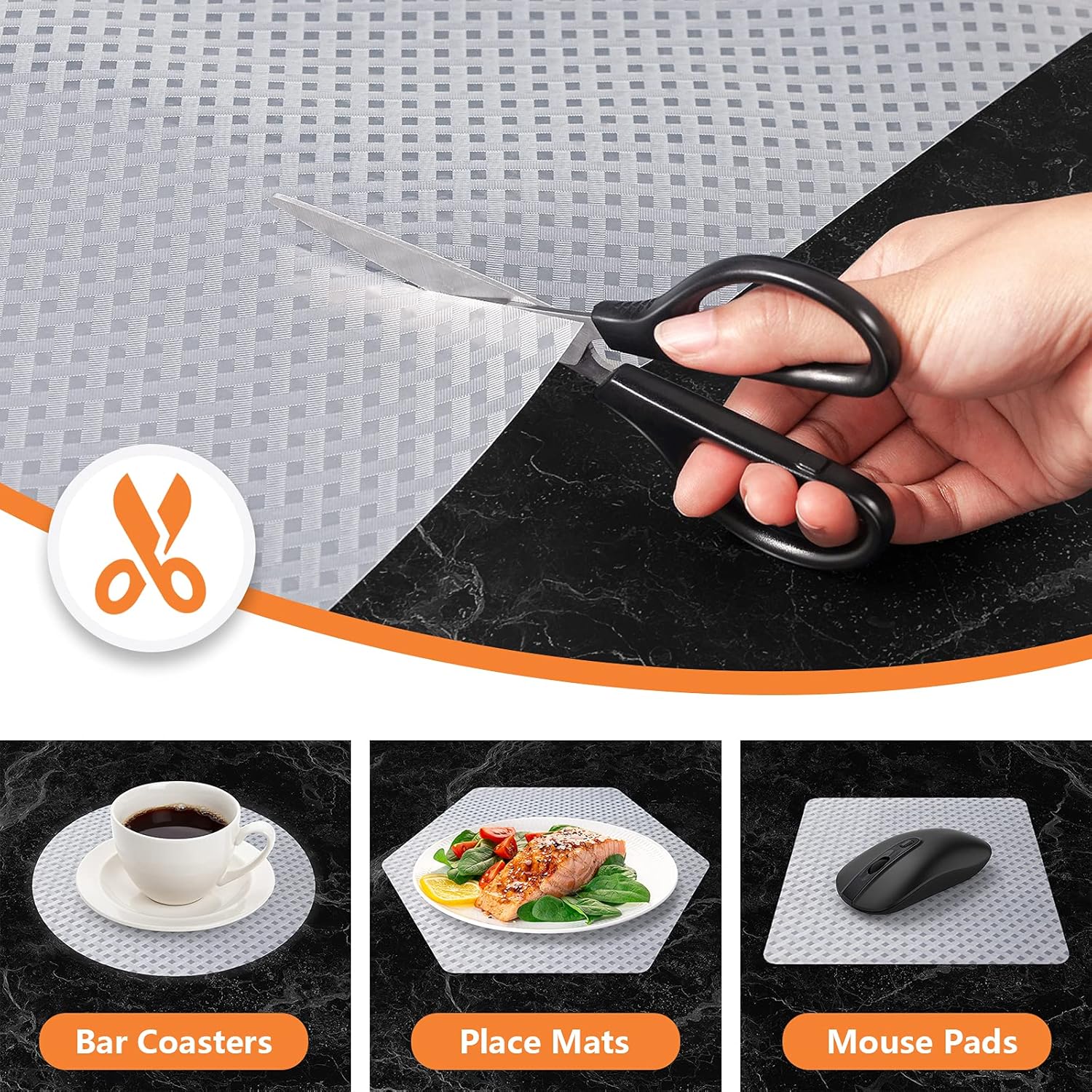 EVA drawer liner - Waterproof - Non-slip - Thickened - Drawer mat - Insulation mat - Transparent - 30 × 150cm - Cuttable - Suitable for wardrobe, cupboard and — image 3
