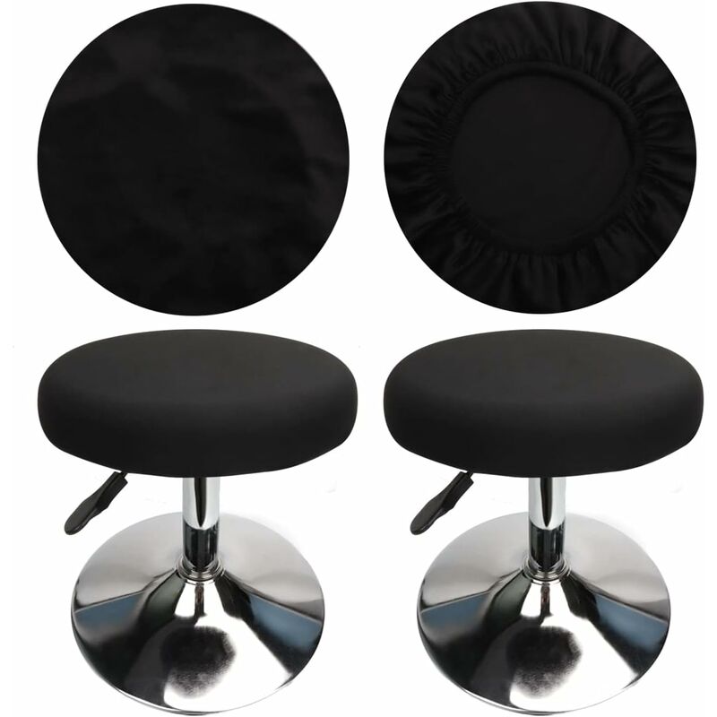 ROund Stool Cover Bar Stool Cover, Luxury Fabric, Diameter 30Cm, Stretchable, Wrinkle-Resistant, Washable And Dustproof — image 2