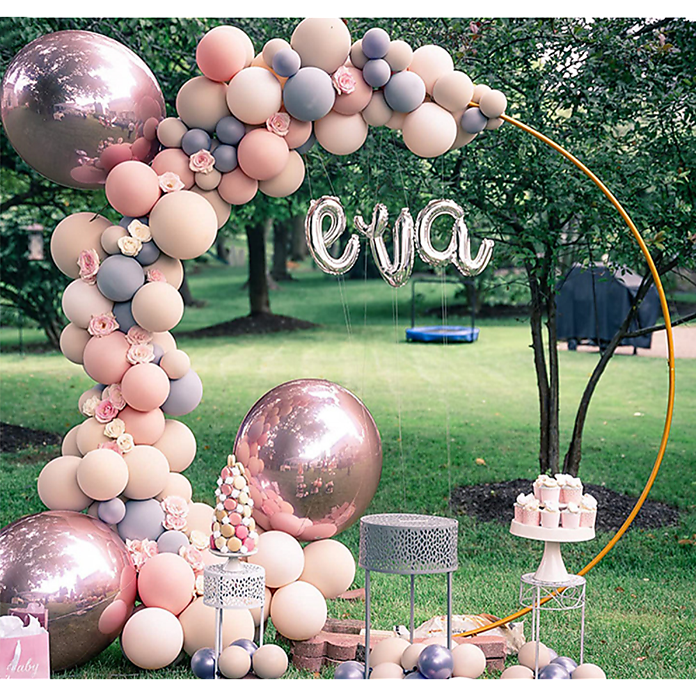 3M Gold Wedding Hoop Round Circle Arch Backdrop Flower Display Stand Frame Background โ image 4