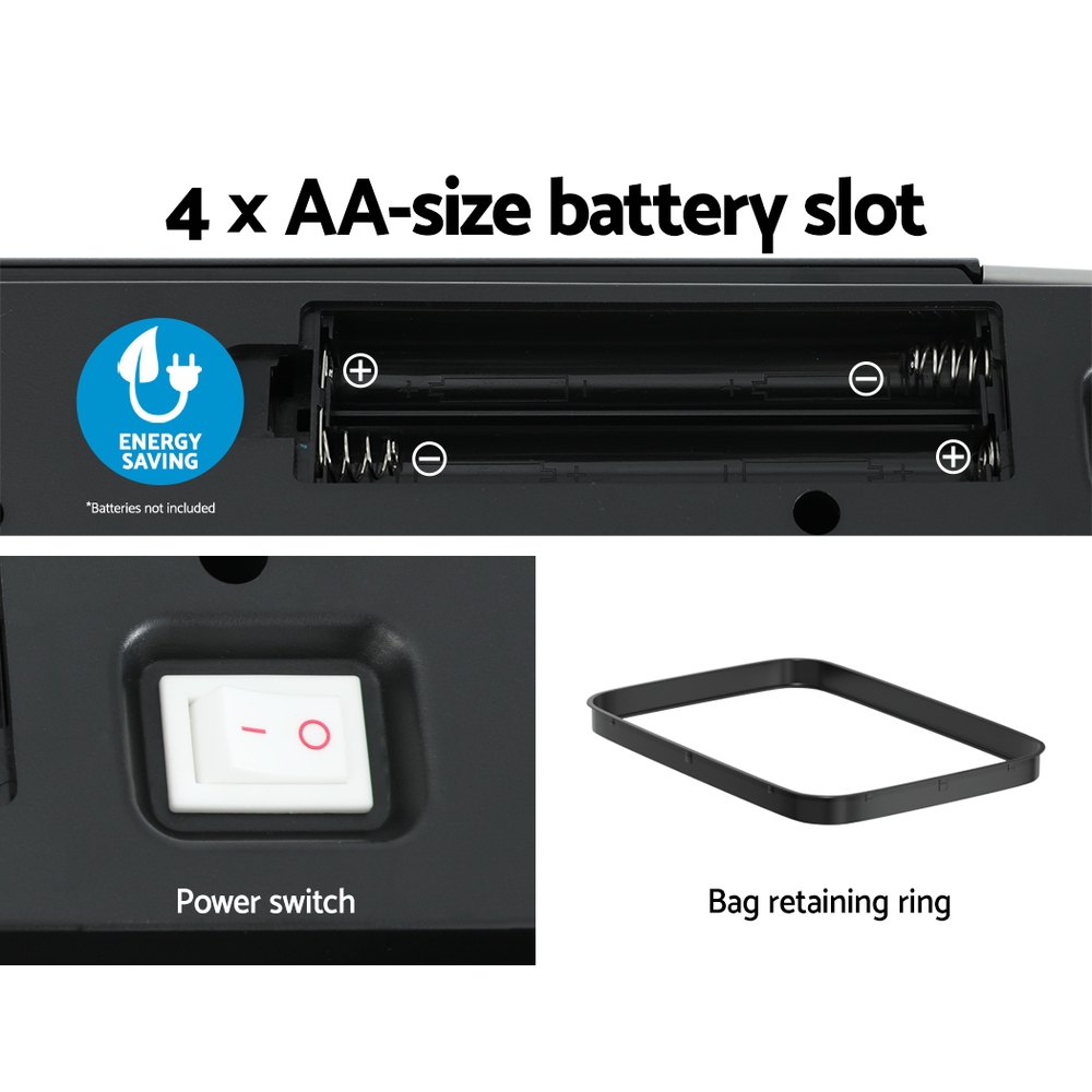 Devanti 70L Motion Sensor Bin Pedal Bins Automatic Black โ image 6