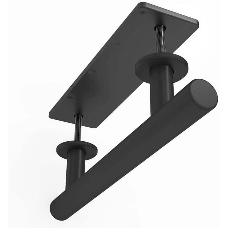 2PCS Sliding Barn Door Handle, 12 Inch Heavy Duty Pull and Flush Hardware Set, Black, Large Rustic Two-Side Design, Round โ image 2