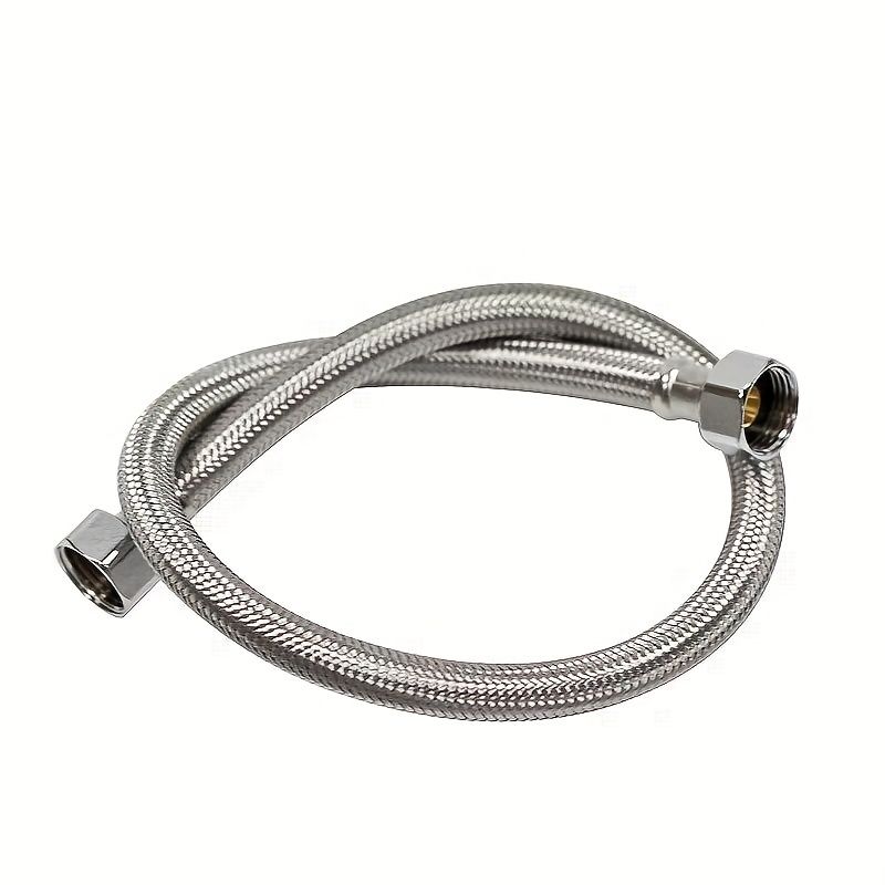[Flexible Braided Hose] Flexible Zinc Alloy Braided Hose - 30cm/40cm/50cm/60cm with Brass Fittings, Safe for Outdoor Gardening, Car Washing & Pet Areas — image 2