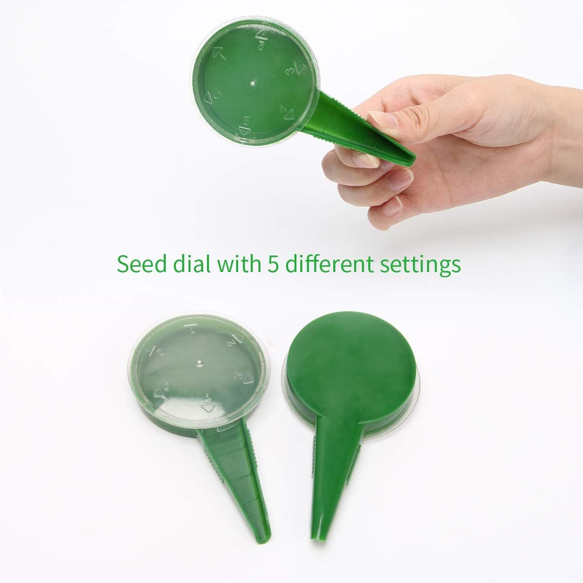 6 Pack Sowing Seeds Dispenser Set, Adjustable Garden Hand Planter Seeder Tool Flower Plant Sow Traditional Sets — image 2