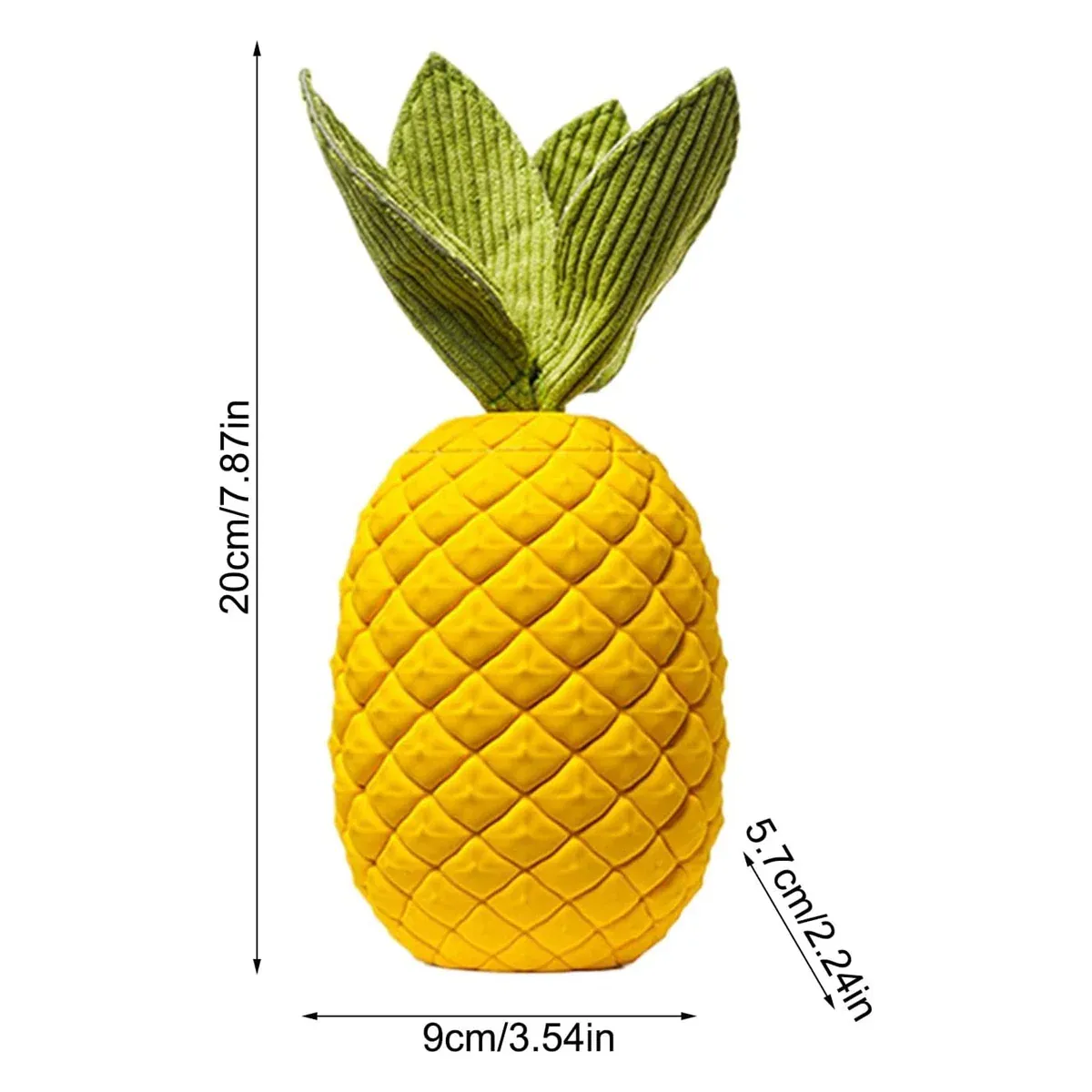 Dog Rubber Pineapple Toy Bite Molar Tooth Interactive Sound Resistant Pet Toy — image 3