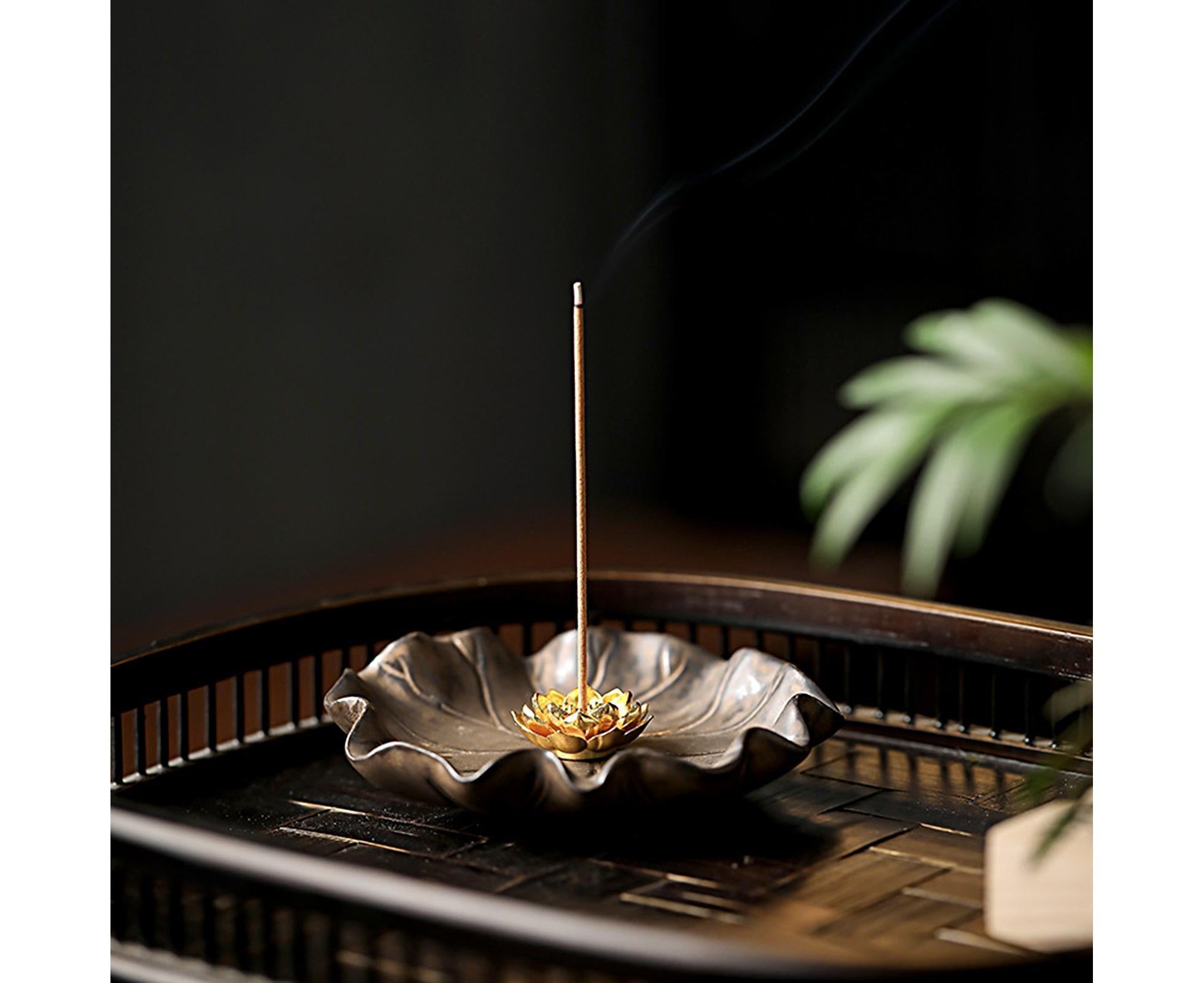 Lotus Leaf Mini Incense Holder for Teahouse-A — image 4