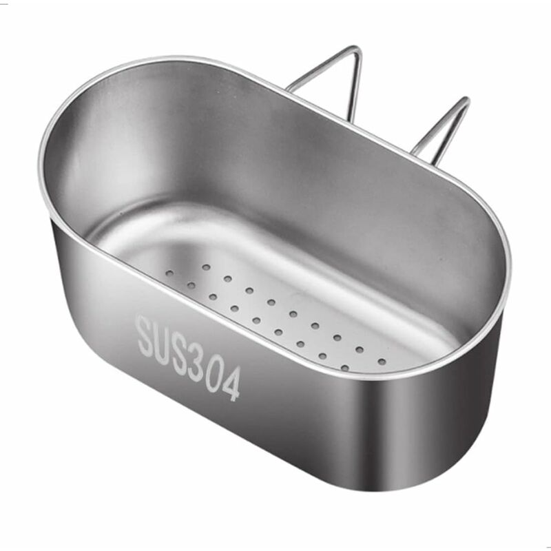Sink Drain Basket Strainer - Stainless Steel, Easy To Use, Over Sink Drying Rack For Storing And Washing