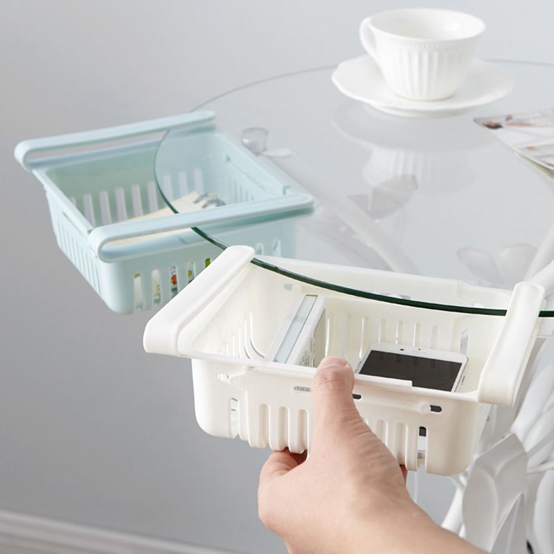 Fridge Drawer Organizer Retractable Multifunction Space Saving Refrigerator Storage Box White 20.5x16.4x7.6cm / 8.1x6.5x3.0in โ image 6