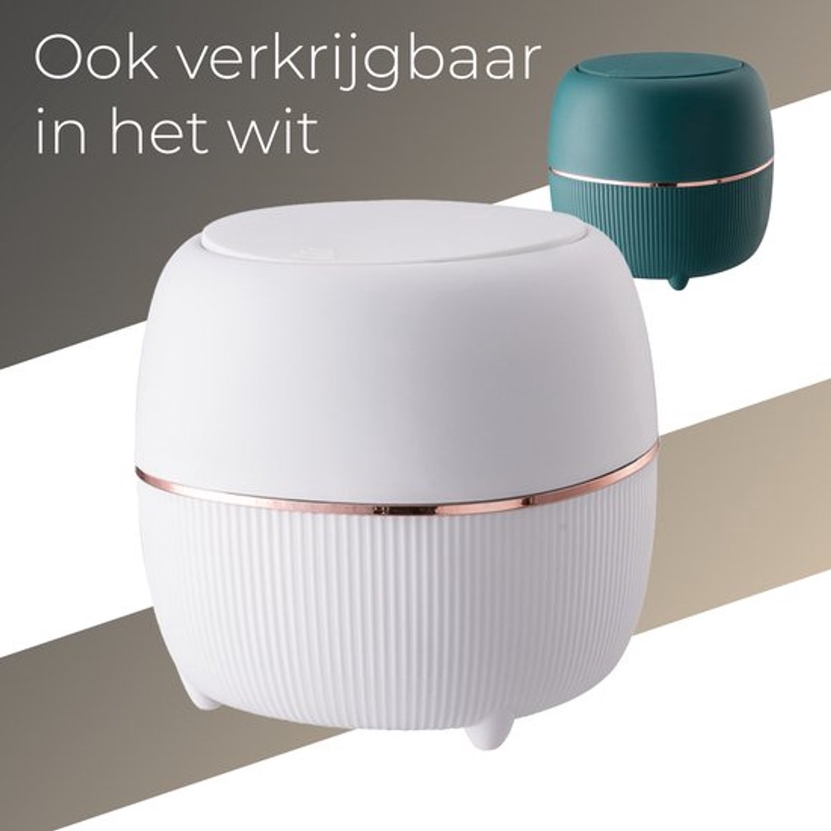 Klein Prullenbak - Designer Trash Can with Lid - Mini Prullenbak - Small trash can ideal for the countertop, desk, bathroom or table - Tabletop Trash Can โ image 4