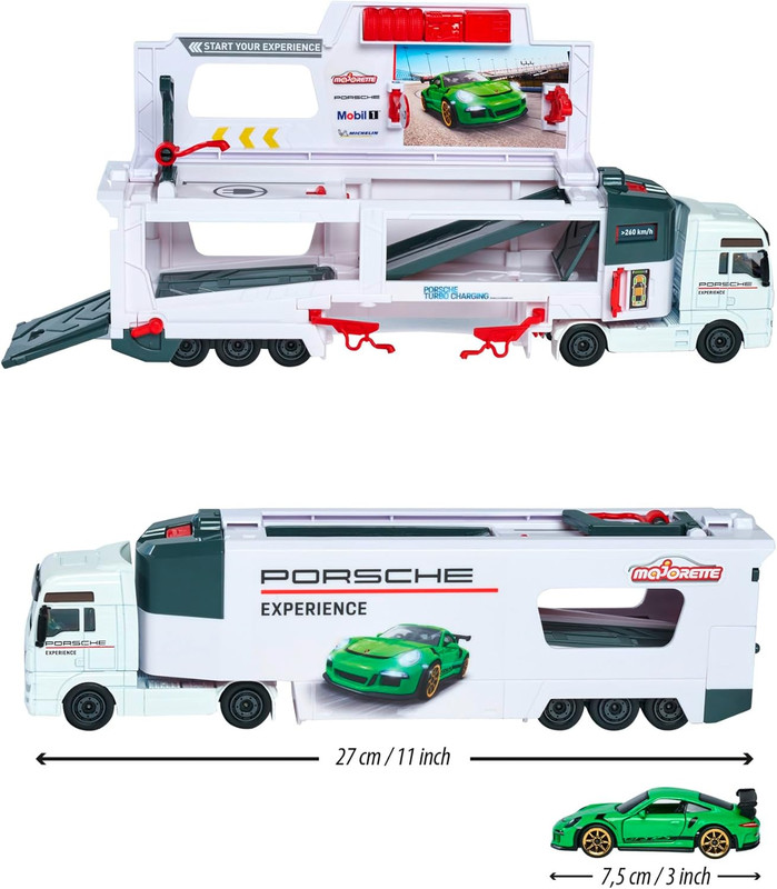 MAN TGX Porsche Experience Truck and 2 Cars 911 GT3 Taycan Playset — image 2