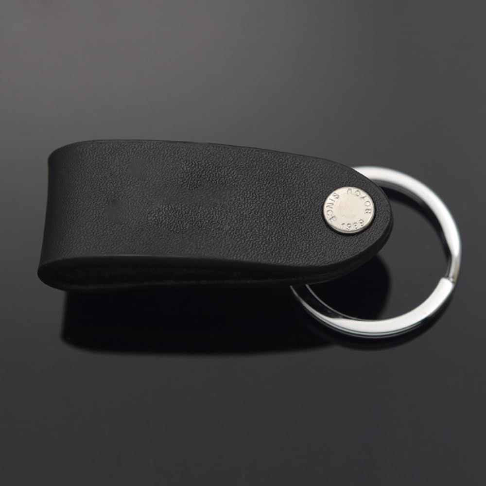 Men's detachable keychain with anti loss ring, metal keychain, easy to carry, men's waist hanging belt keychain — image 3