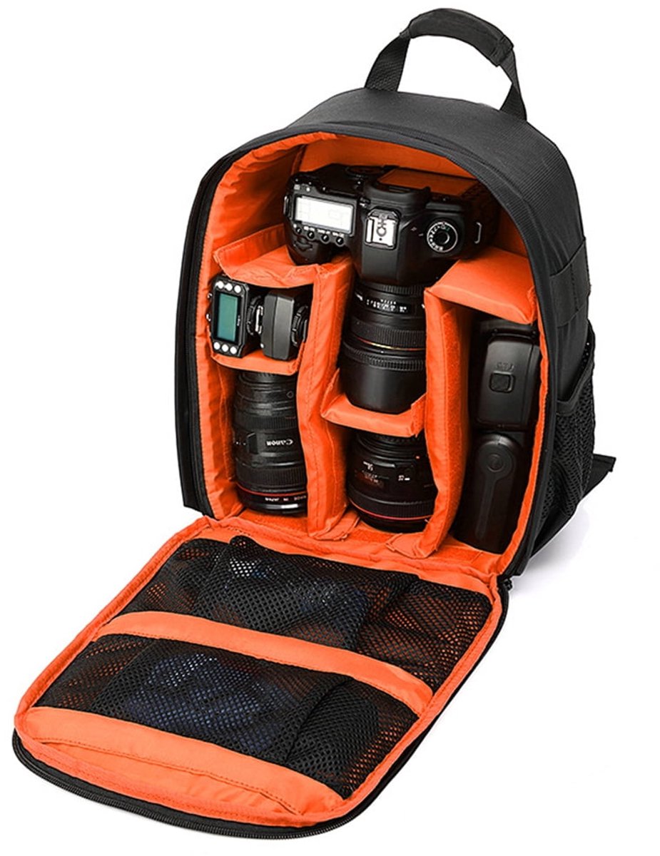 Professional waterproof outdoor photography SLR camera backpack travel bag - orange — image 5