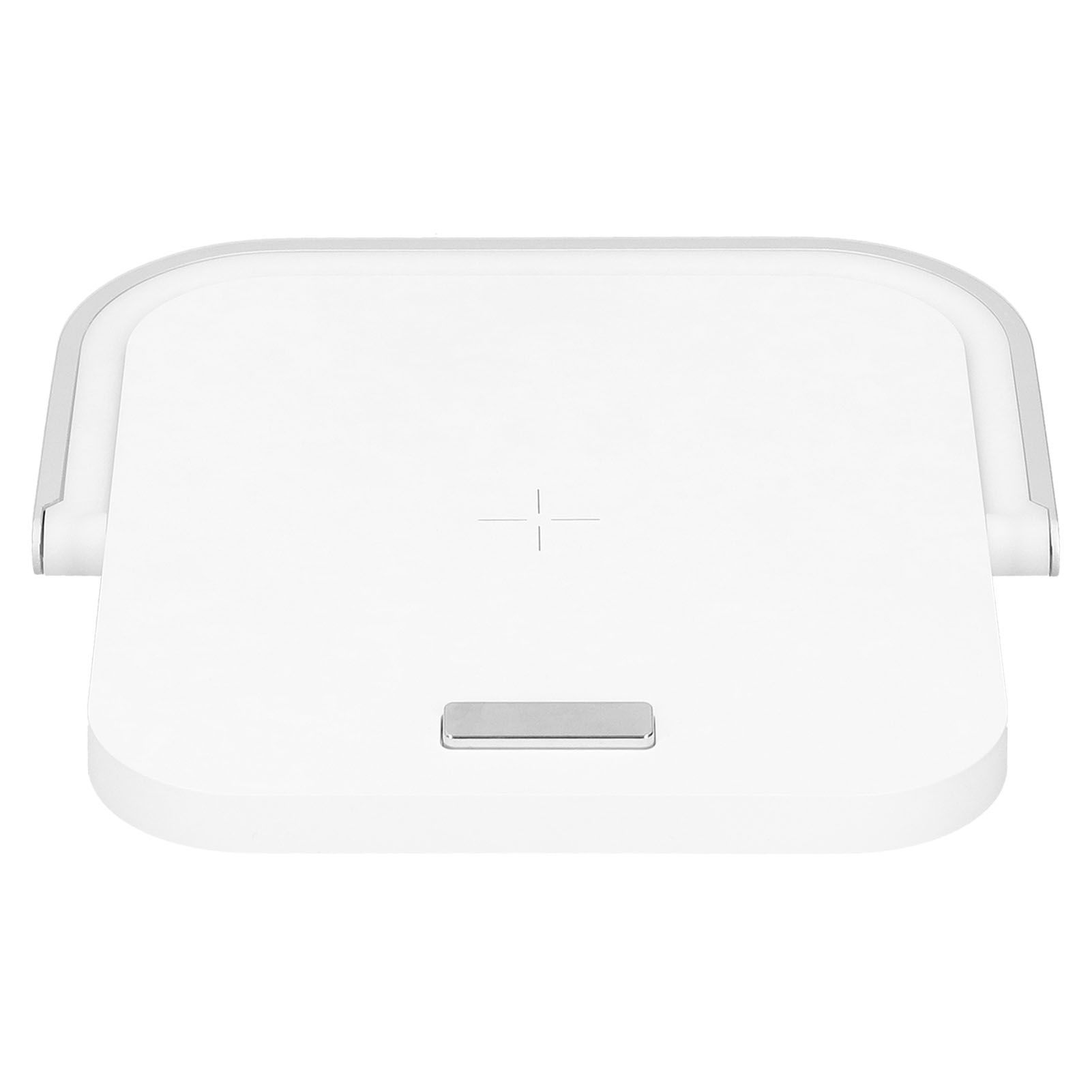 5V Desktop Night Light Multifunction Wireless Quick Charger Phone Stand Holder White — image 2