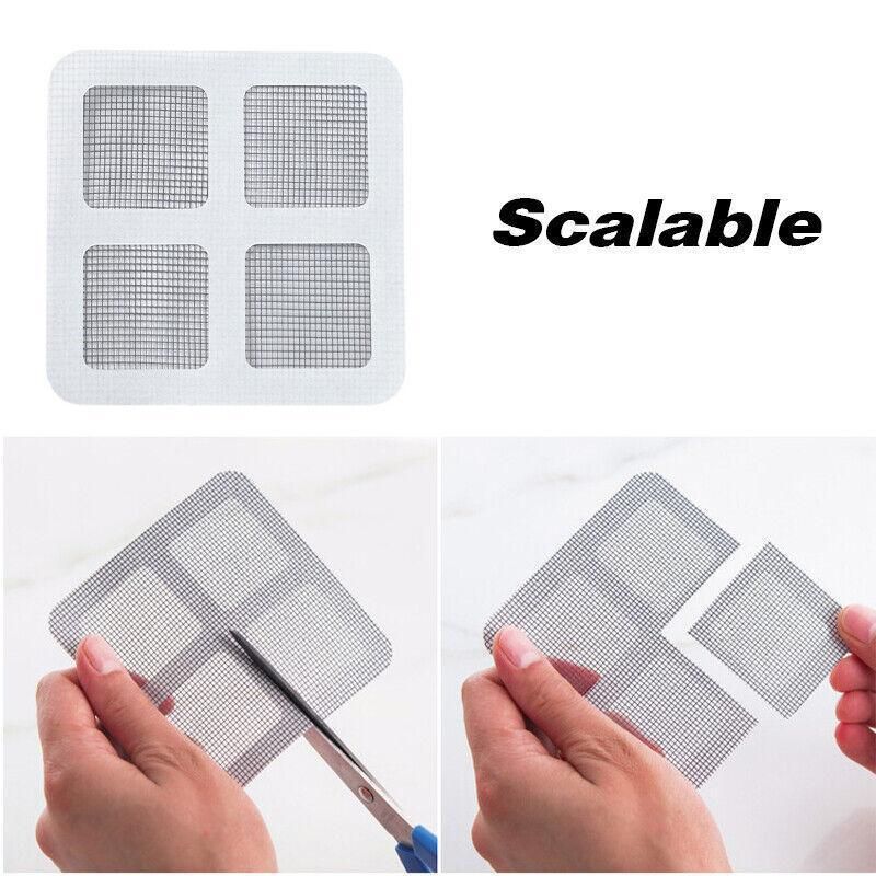 12X Fly Screen Net Repair Tape Patch Adhesive Door Curtain For Mending Holes Set — image 5