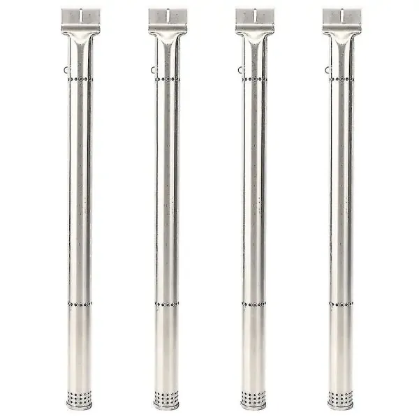 4 Pack Stainless Steel Grill Burner Tubes, Replacement Burners for Char-Broil Gas Grills, Easy-Fit Installation, Silver, 40.5 cm — image 5