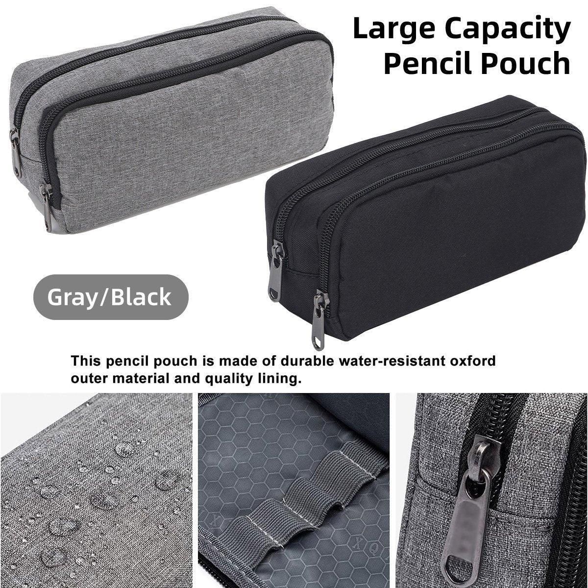 Large Capacity Pencil Case Double Layer for Primary School Students Creative Bag - Black โ image 2
