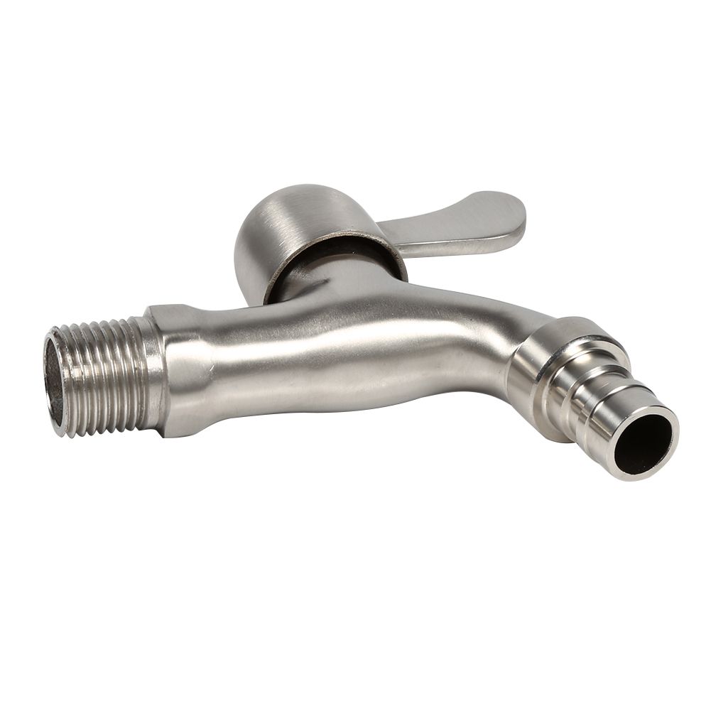 G1/2'' Washing Machine Tub Tap 304 Stainless Steel Chrome Clod Water Faucet (Sharp Mouth) — image 5
