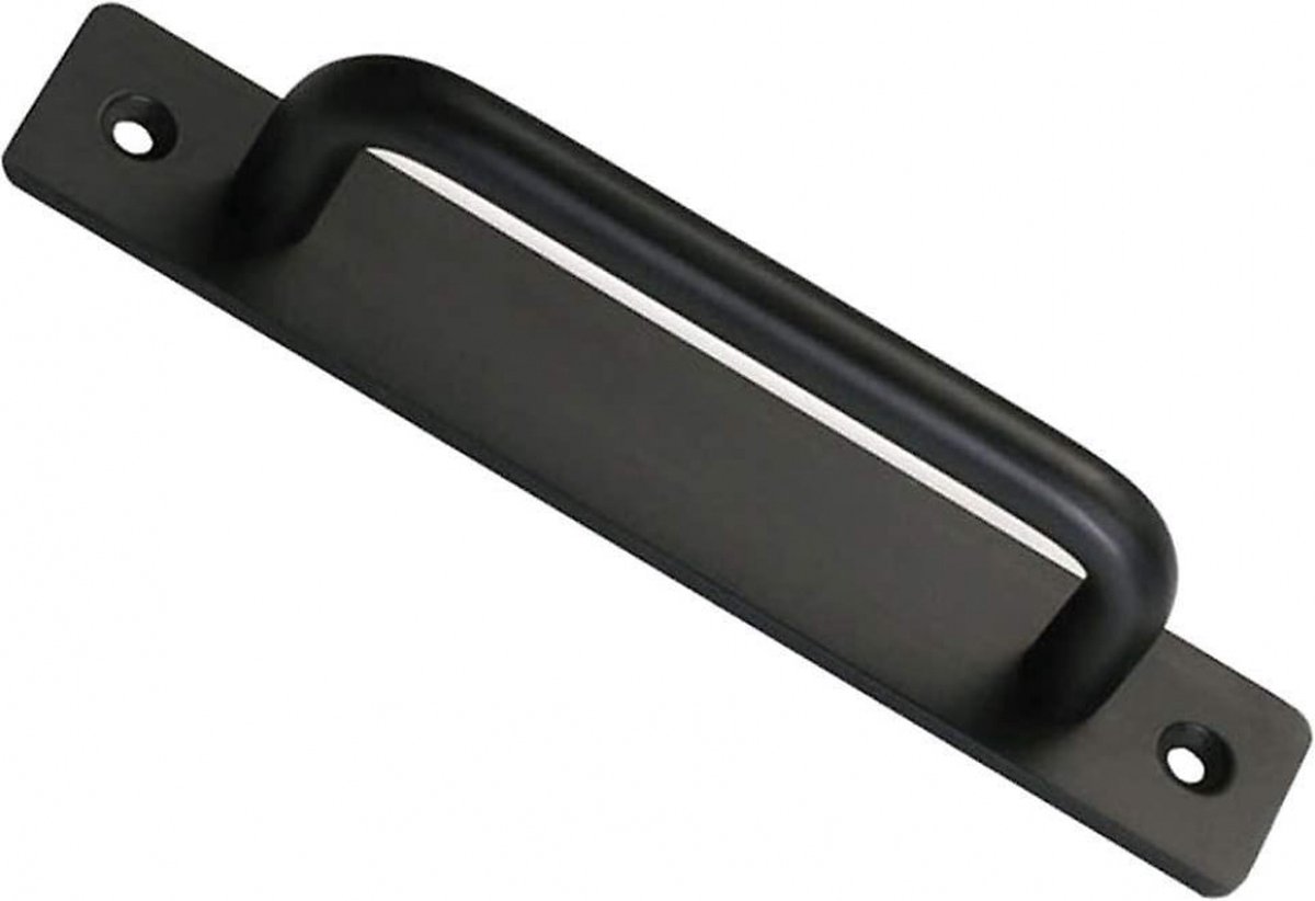 Sliding door handles - Black handle - Cabinet handles - Furniture handle - Handles - Robust - Door handle - Metal - including mounting bolts - for cabinet