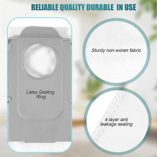 Roborock Q8 Max Q8 Max+ Q5 Pro Q5 Pro+ Compatible Vacuum Cleaner Bags 8PCS Replacement Accessories — image 3