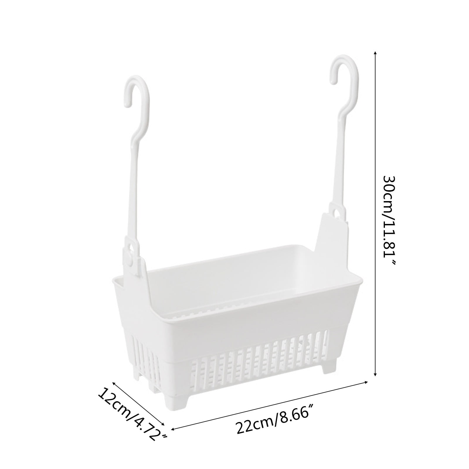 Rack, Sundries Hanging Basket Storage Drain Bag Shower Baskets with Hook Organizer As shown — image 3