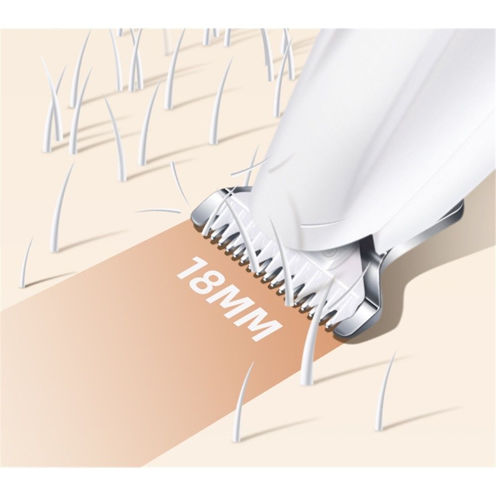 Silent, Cordless, Handheld and Washable Pet Hair Clipper. Equipped with LED Lights Paw Trimmers for Pet's Feet, Rechargeable, Eyes, Ears, Fac β image 4
