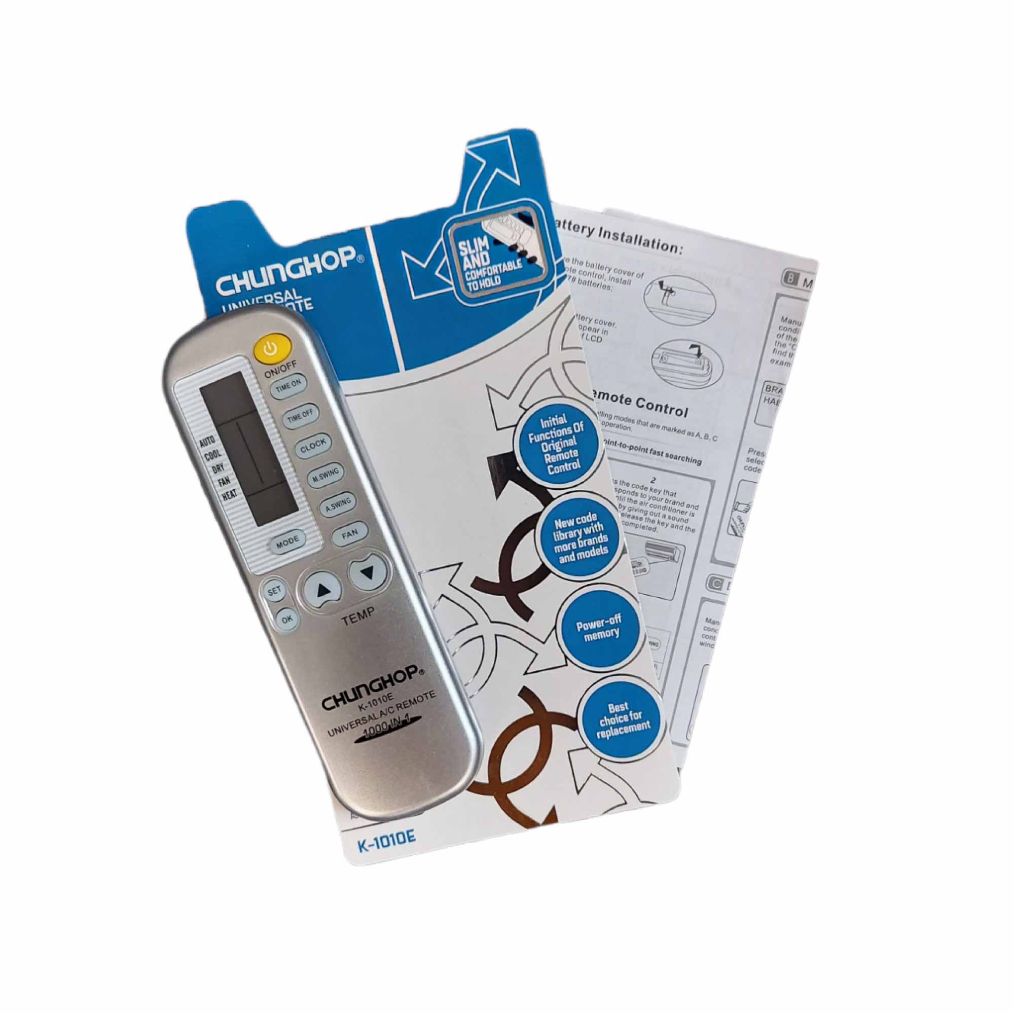Chunghop Air Conditioner AC Remote Control Compatible with BORLER and More — image 2