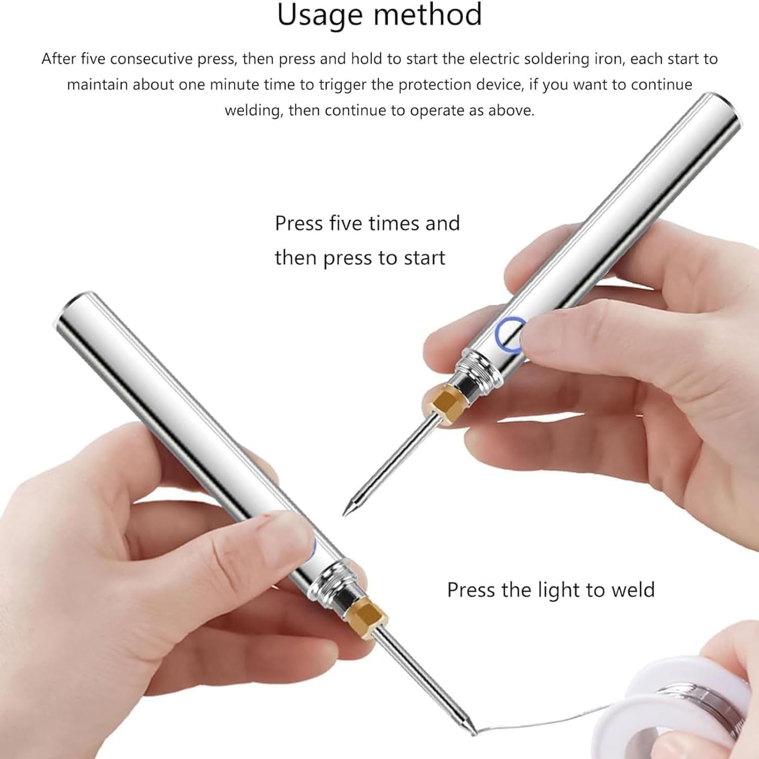 Cordless soldering iron kit wireless welding gun cart battery pen portable rechargeable home appliance repair electronic components — image 4