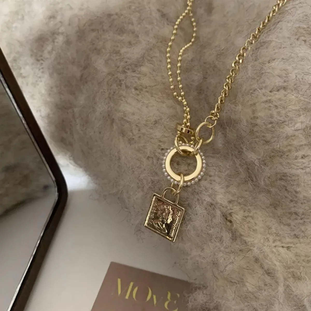 Vintage Gold Necklace Elegant Jewelry Women Classic Beauty Statement Piece โ image 6
