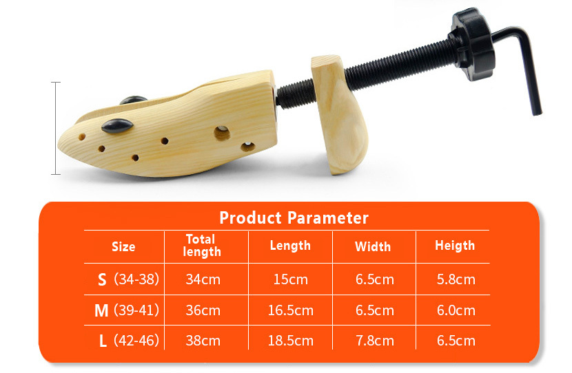 Wooden Shoe Stretcher 2 Pack for Yux 39-41 Compatible with Braun — image 6