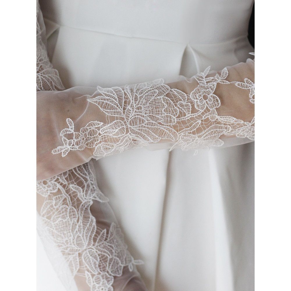 Women's Lace Fingerless Gloves Bridal Elbow Length Long Gloves Opera Evening Wedding Tea Party Prom Cosplay — image 5