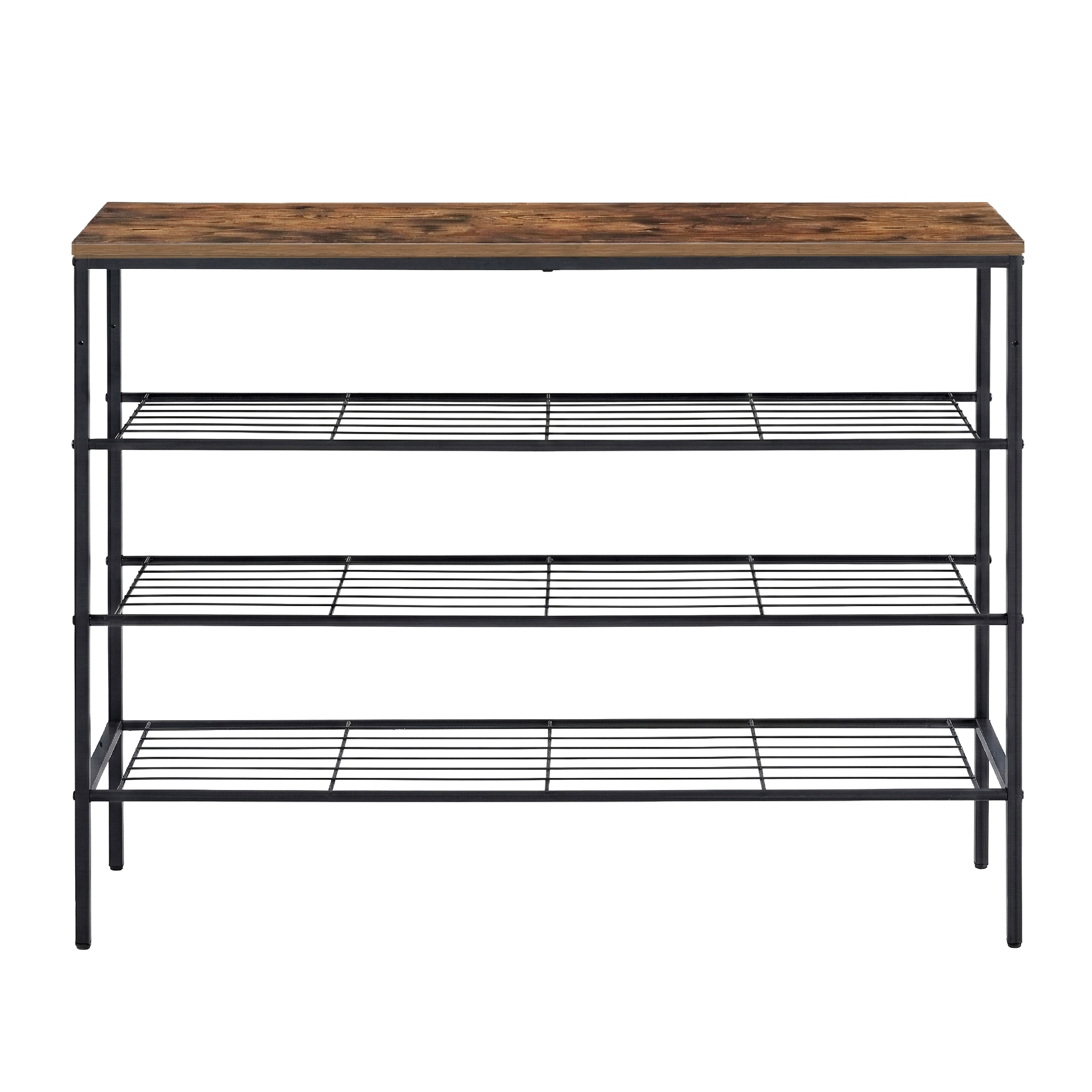 Artiss Shoe Rack 4 tier Storage Organiser Walnut — image 4