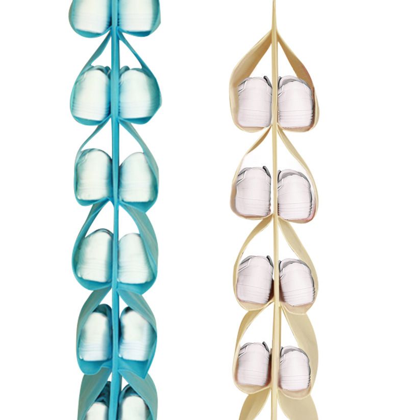 Space-Saving Shoe Stand Shoe Hanging Storage Bag Outdoor Travel Home Shoe Rack Portable Foldable Large-Capacity Sundries(4pcs) — image 4
