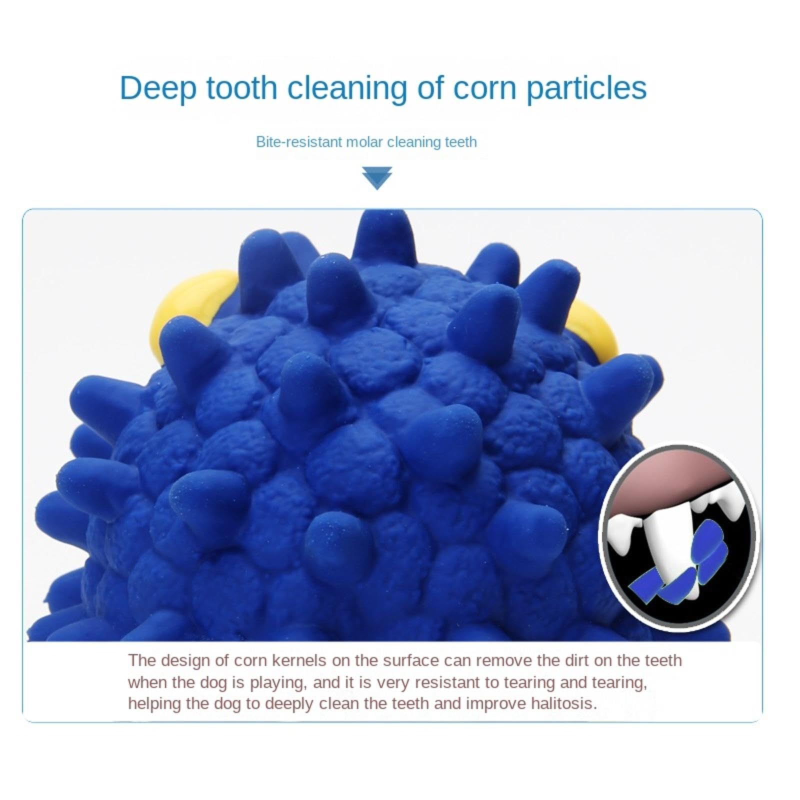 Dog Bite Resistant Toy Pet Interactive Vocal Training Ball Latex Teddy Tooth Cleaning Animal good material, safe and non-toxic โ image 2