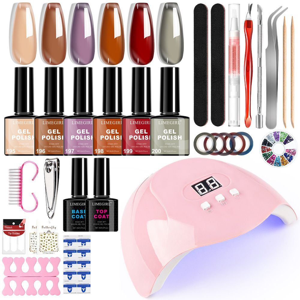 Nail Art Kit Gel Lamp Nail Grinder Nail Polishes Nail Art Tools Nail - Multi - Size 1 — image 6