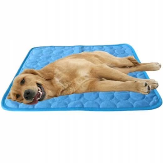 1 Cooling Mat for Dogs and Cats, Breathable Pet Cooling Pad in Blue, 62 × 50cm — image 3