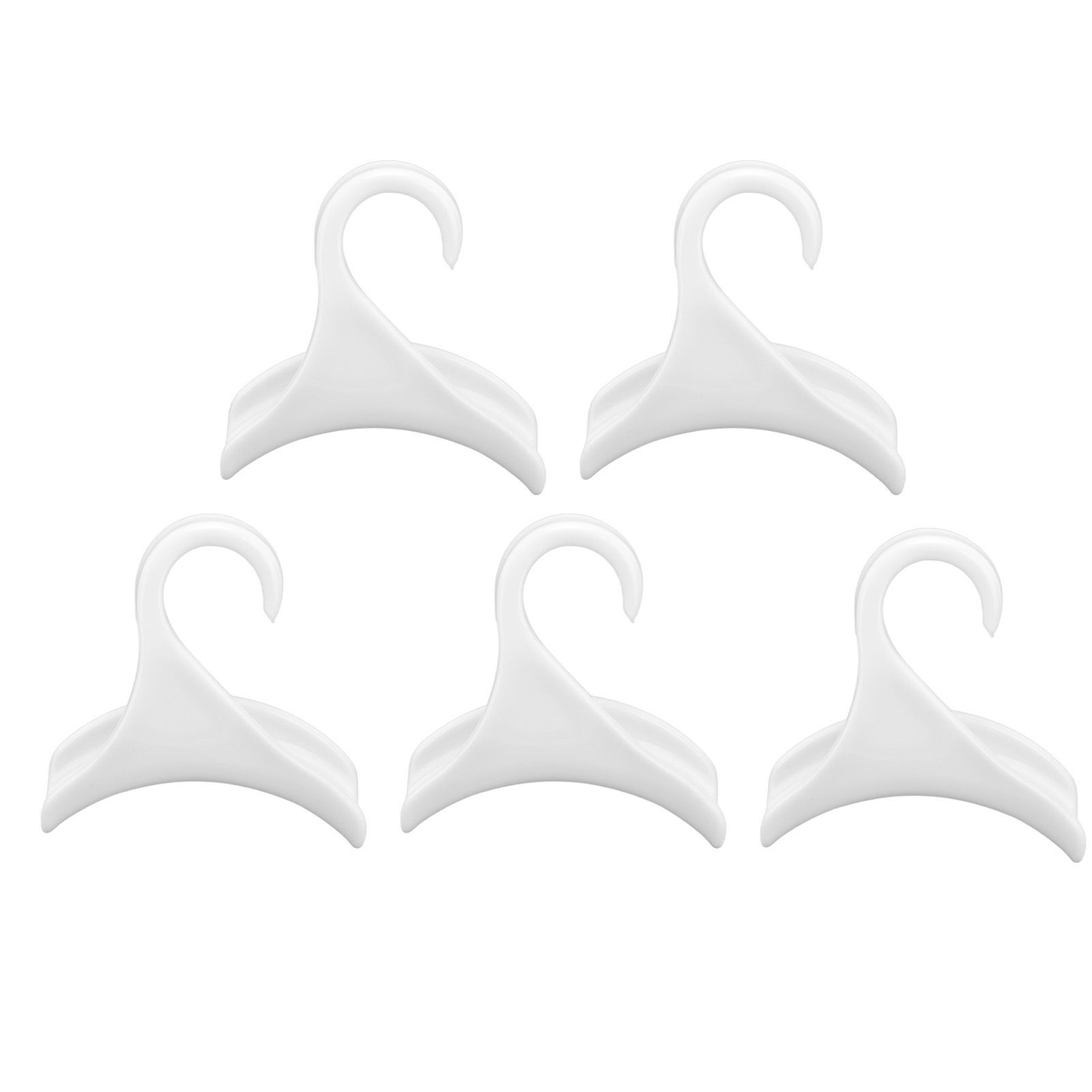 5Pcs Purse Door Hanger Bag Arc Closet Hanger Hook for Satchel Coat Haversack Belt StorageWhite — image 3